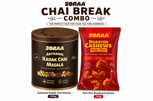 CHAI BREAK COMBO - KADAK CHAI MASALA & ROSTED CASHEW