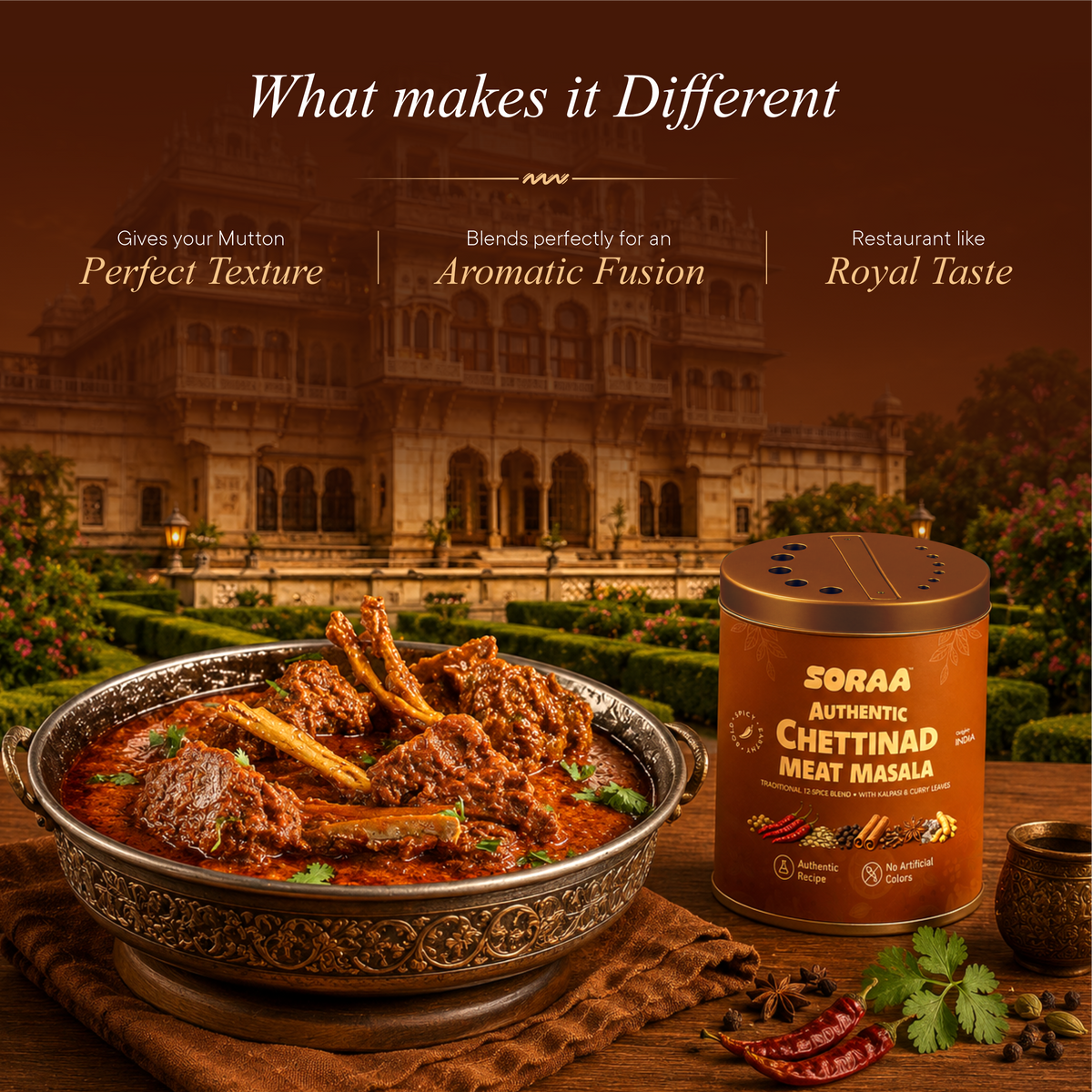 Authentic Chettinad Meat Masala