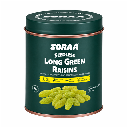 Seedless Long Green Raisins