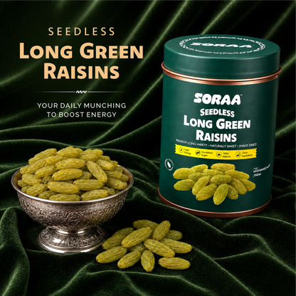 Seedless Long Green Raisins
