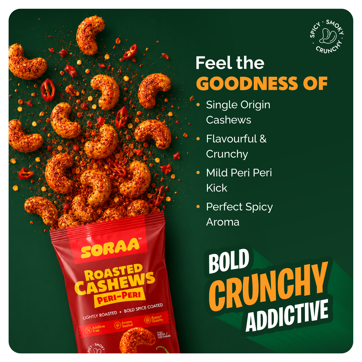 Peri-Peri Roasted Cashews