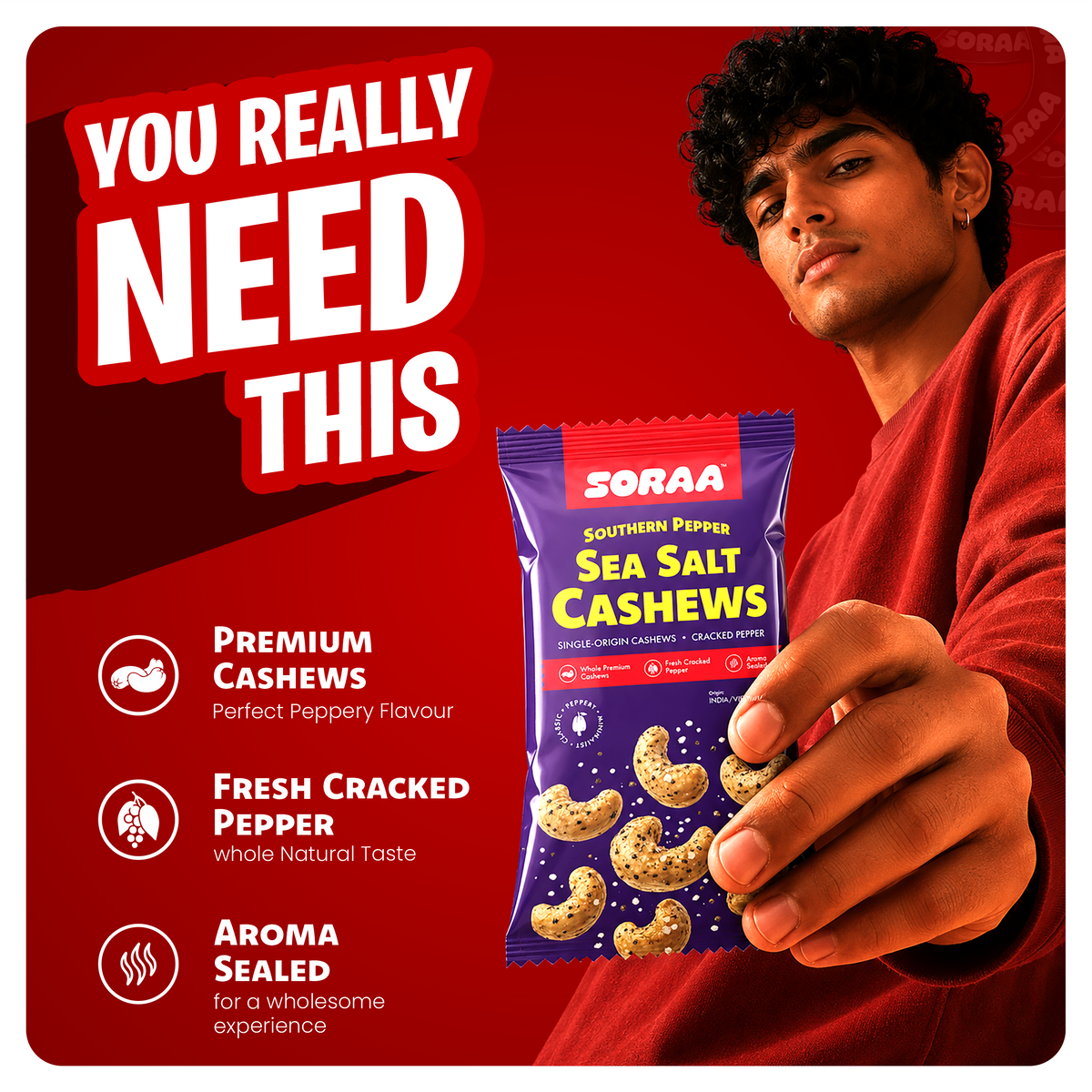 Southern Pepper & Sea Salt Cashews